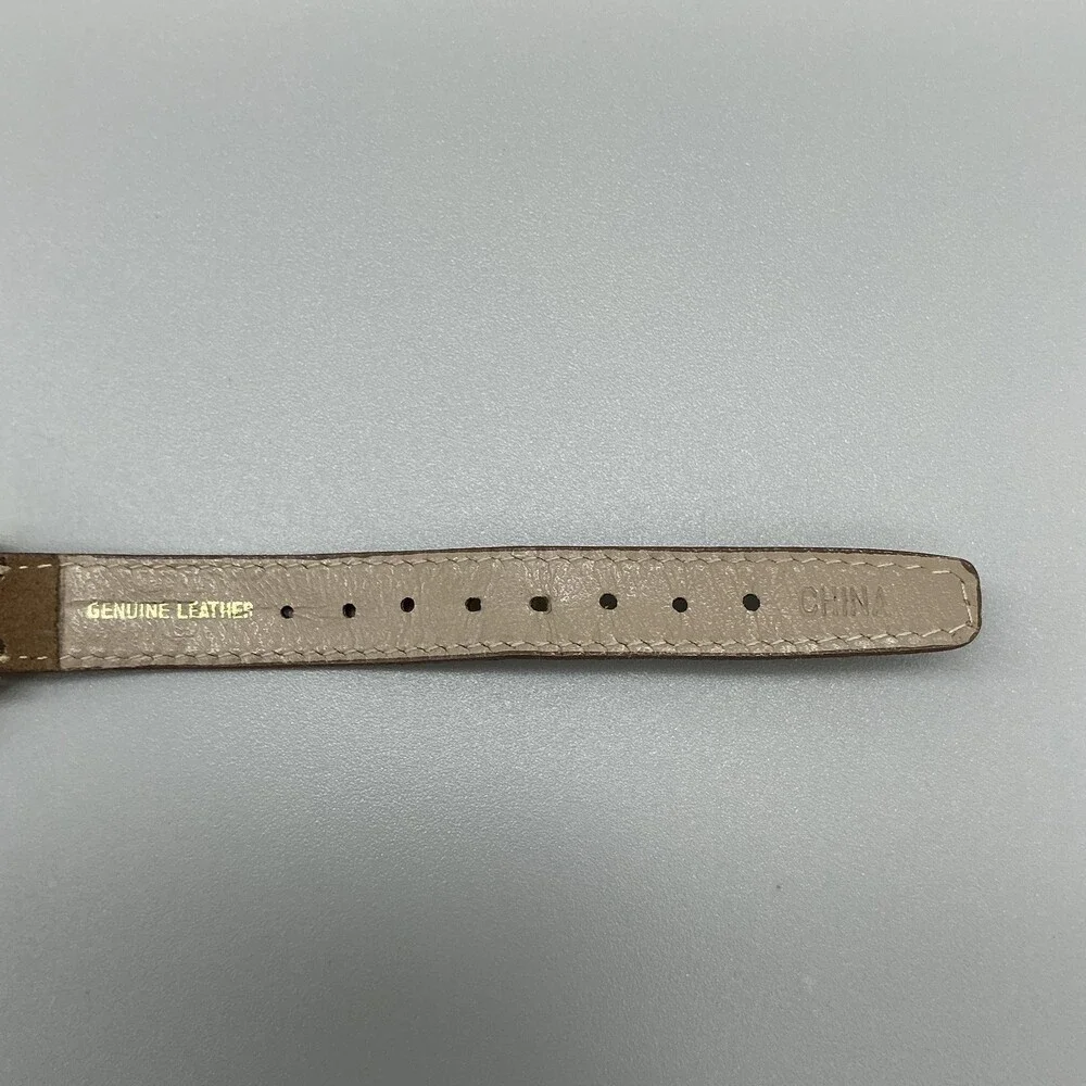 Vintage Guess 1991 Womens Watch 25mm Black Logo Dial Gold Tone New Battery